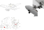 1:100 Paper A380 German Lufthansa Airlines Airplane Model Simulation Aircraft - Image 4