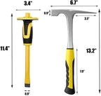 4pcs Geology Rock Pick Hammer Kit, Geology Hammer Tools, 32oz Rock Hammer & - Image 4