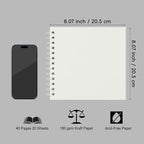 DIY Scrapbook Album 8x8 Inch, Hardcover Kraft Paper Scrap Book Photo Album - Image 3