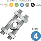 BePuzzled |U&U Hanayama Metal Brainteaser Puzzle Mensa Rated Level 4, - Image 5