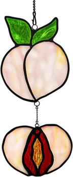 Peach Decor Stained Glass Suncatcher by EPOGIFTS