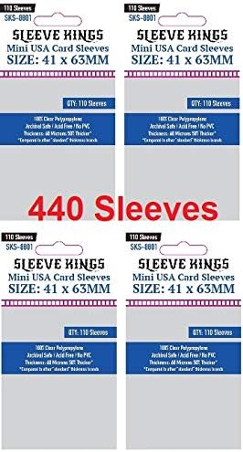 Sleeve Kings Mini USA Card Sleeves 41 X 63 mm by SleeveKings
