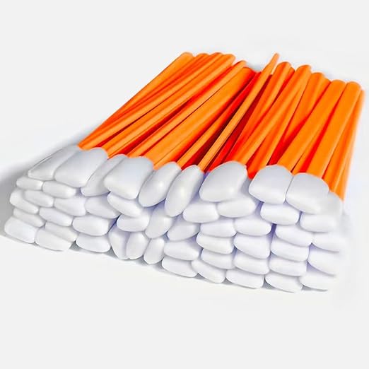 200pcs Foam Cleaning Swabs, Professional Lint Free Sponge Tip Lab Swab by FTPGBL