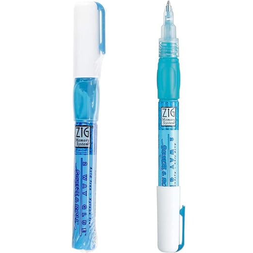 Two Way Squeeze & Roll Glue Pen by Zig
