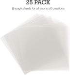 Samsill 25 Pack 12x12 .007 Clear Craft Plastic Sheets Compatible - Image 2