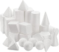 SOUJOY 32 Pack White Foam Shape, 8 Shapes Craft Foam Ball, Kid DIY Art Foam Cone by SOUJOY