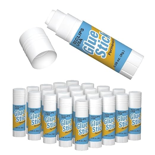 Glue Sticks Bulk, Glue Sticks for Kids Or Adults, Washable Glue Sticks by E-CLIPSUSA