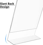 MaxGear Acrylic Sign Holder, 8.5 x 11 L-Shape Plastic Display Stand, 6 Pack | - Image 4
