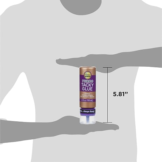 Aleene's Turbo Tacky Glue for Crafts in Always Ready Bottle, Strong Bond - Image 9