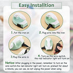 Honoson Mini Craft Iron Mini Heat Press Small Iron 3.93 x 2.36 x 2.76 in - Image 3