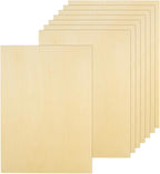 12Pcs 16 x 12 x 1/16 Inch Basswood Sheets, Unfinished Basswood Sheets, Plywood by HOME