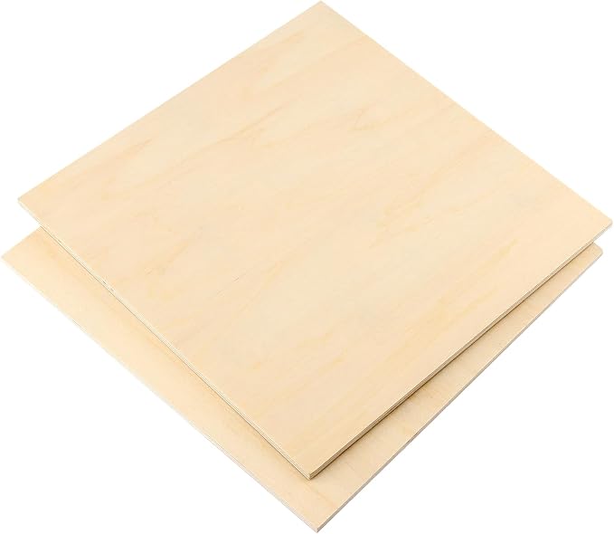 MUKCHAP 20PCS 10 x 10 x 1/4 Inch Square Plywood Boards, 6mm Unfinished Basswood - Image 6