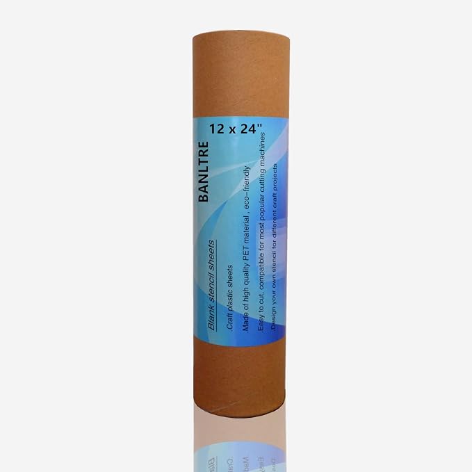 BANLTRE 10 Pack 12" x 24" 6mil/0.15mm Thick Clear Blank Stencil Sheet - Image 2