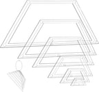 NBEADS 6Pcs Acrylic Quilting Templates Set, Trapezoid Cutting Ruler Template by NBEADS