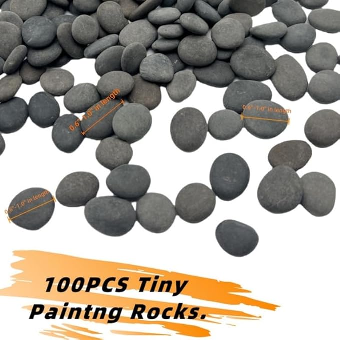 CYLHCM 100PCS Tiny Painting Rocks, DIY Pebble - Image 2