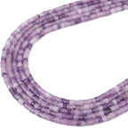 152pcs 4x2mm Natural Purple Lepidolite Heishi Disc Rondelle Spacer Stone Semi - Image 2