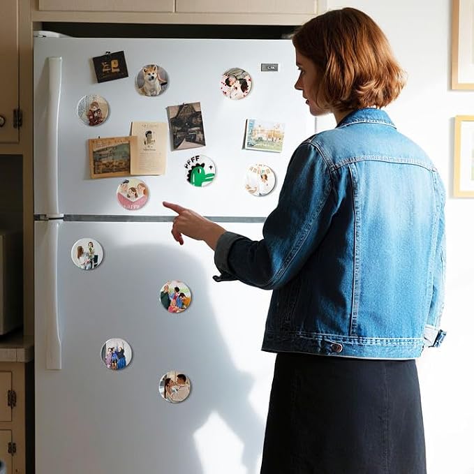 40 Pcs Sublimation Magnets Custom Round Fridge Magnets Personalized Sublimation - Image 6