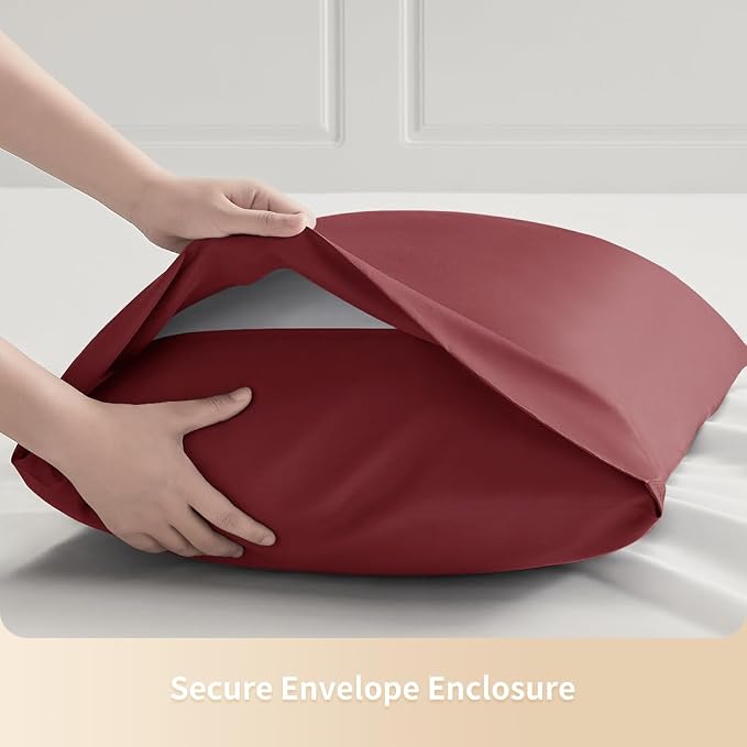 Queen Pillowcases, Cooling Viscose from Bamboo Pillow Covers - Image 7
