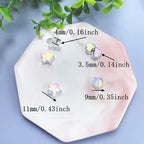 600 PCS Acrylic Beads Heart Star Shape Beads Clear Acrylic AB Colors Bead - Image 4