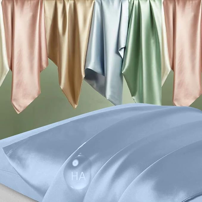 Silk Pillowcase for Hair and Skin, Mulberry Silk Pillow Cases Queen Size - Image 2