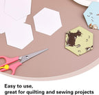 200 Count Paper Piecing Shapes Hexagon Paper Piecing Templates Quilting - Image 4