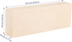 SOUJAP 2 Pack 10 x 3.5 x 1.7 Inch Basswood Carving Blocks, Unfinished Wood - Image 2