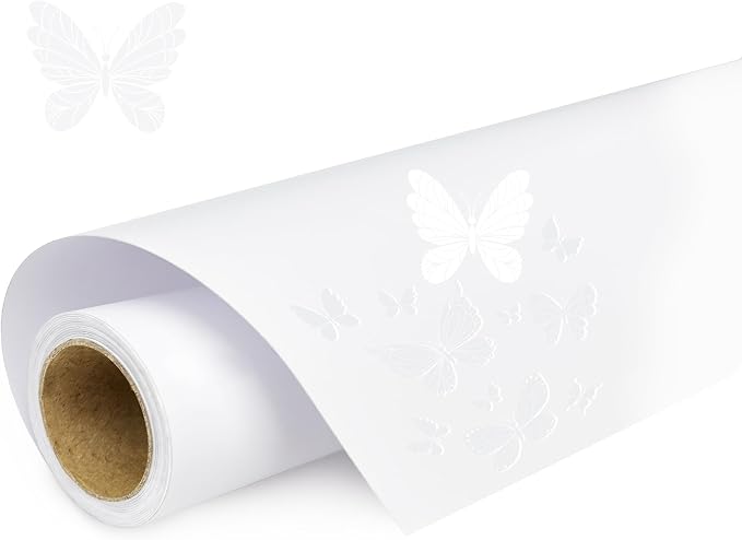 White Vinyl, Matte White Permanent Vinyl -12" x 11 FT by HYPERTAI