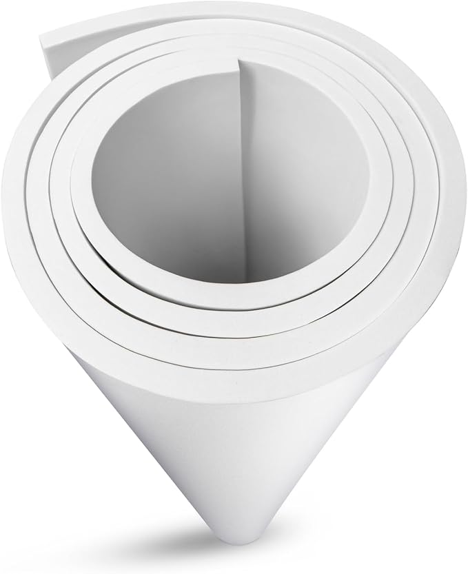 MEARCOOH EVA Foam Cosplay White 10mm Thick Large 35.5" x 59" Sheet Premium High by MEARCOOH