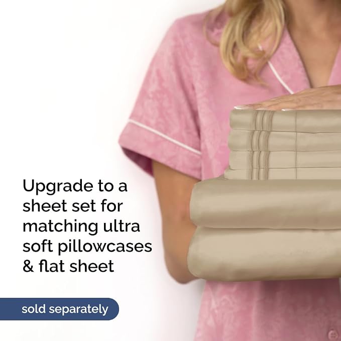 Extra Deep Twin 400 Thread Count Cotton Fitted Sheet - Image 7