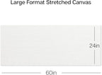 KINGART Stretched White Canvas Set – Panoramic Rectangle, 24x60 Inch, Triple - Image 4