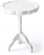1:12 Scale Miniature End Table Wooden Round Side Table Dollhouse Furniture by ArtistryinEveryFlame