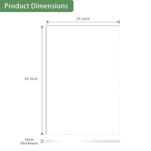 Lesnlok 24 x 36 Frosted Acrylic Sheet 1/8 inch Thick 3mm 2 Piece Bouble Sided - Image 2