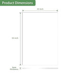 Lesnlok 24 x 36 Frosted Acrylic Sheet 1/8 inch Thick 3mm 2 Piece Bouble Sided - Image 2