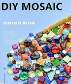 500g Mixed Color Irregular Crystal Mosaic Tiles, Tiny Mosaic Tile DIY Hobbies - Image 5
