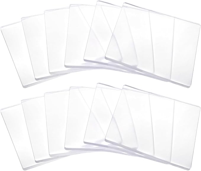 QWORK 6x6 Inch Gel Printing Plates 12 Pack, Reusable Monoprinting Plates by QWORK