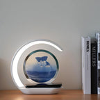 LED Table Lamp with Wireless Charging, Crescent Moon Design by Unknown