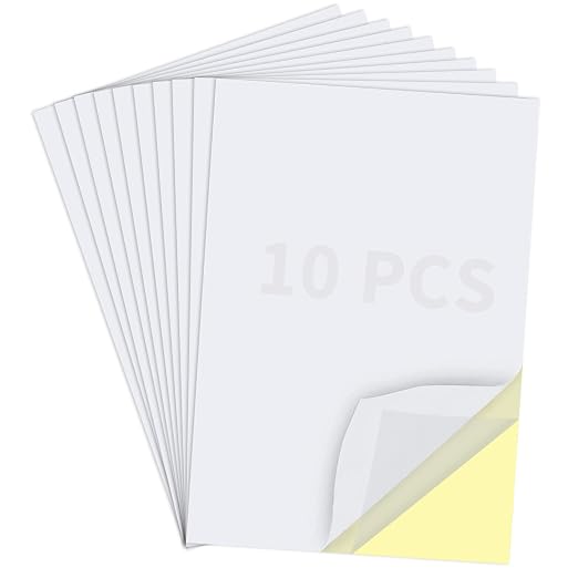 Birllaid 10 Sheets Clear Double Sided Adhesive Tape Sheets by Birllaid
