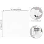 BENECREAT 10 Sheet 12x12inch Double Sided Adhesive Foam Sheets, 1mm Thick White - Image 2
