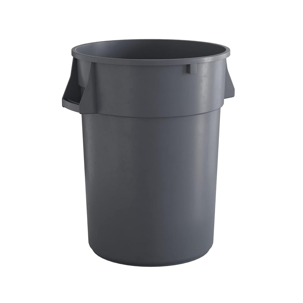 44 Gallon Gray Round Commercial Trash Can
