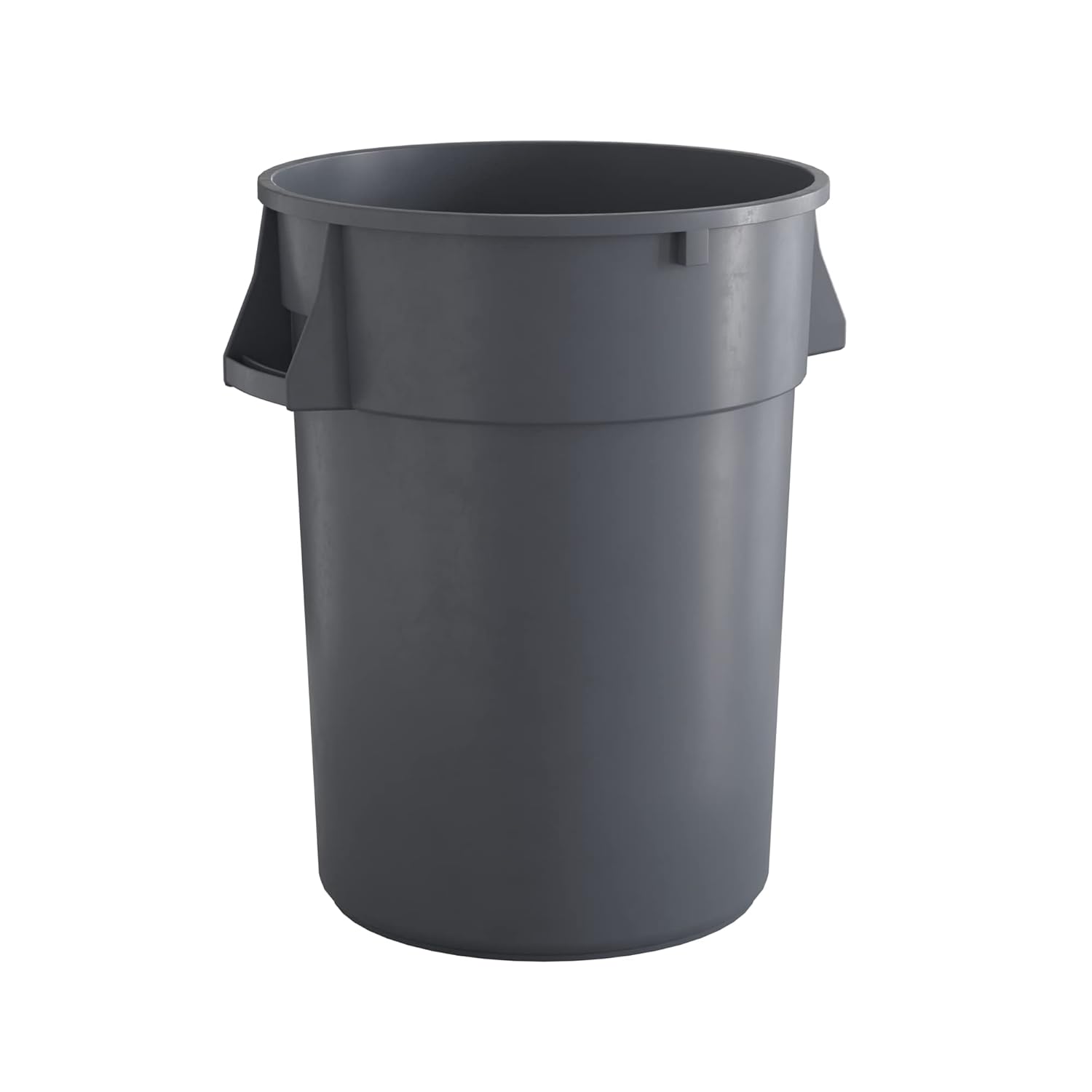 44 Gallon Gray Round Commercial Trash Can