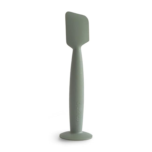 mushie Diaper Cream Applicator Soft Silicone with Suction Base (Dried Thyme)