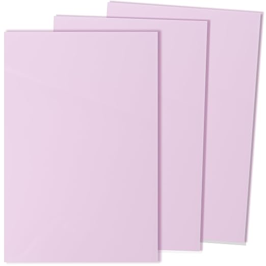Light Baby Blush Pink Cast Acrylic Sheets 1/8 Thick, 12x8 inch, by Craftiff