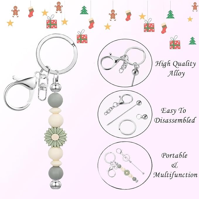 6 Pcs Beadable Keychain Bars Bulk - Image 3