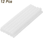 uxcell Mini Hot Glue Sticks for Glue Gun 7mm x 100mm Glitter Light White 12pcs - Image 3