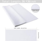 HaoFeijh White Felt Fabric 36 * 36 Inch Wide 1.6mm, Fabric Sheets Soft Woven - Image 2