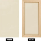 ADXCO 8 Pack Wood Panels 6 x 12 inch Wooden Canvas Board Unfinished Wooden - Image 3