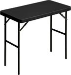 Folding Table 2.7ft Rectangular All-Occasion Plastic Folding Event Table by OutdoorOasisFurniture