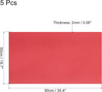 MECCANIXITY EVA Foam Sheets Red 35.4 Inch x 19.7 Inch 2mm Thick Crafts Foam EVA - Image 2