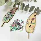 Rekeell DIY Mosaic Feather Art Kit, Wooden Base - Image 2