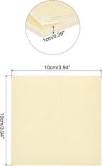 MECCANIXITY 10pcs Basswood Sheet 4 x 4 x 3/8 Inch Unfinished Wood Boards Plywood - Image 2